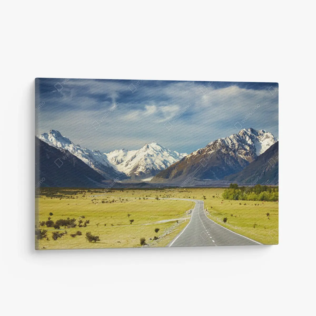 Leinwandbild straße zu den Südlichen Alpen, Neuseeland – Pixers®