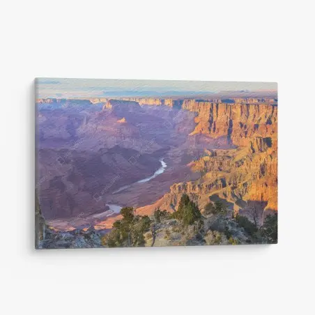 Leinwandbild Grand Canyon bei dämmerung panorama – Pixers®