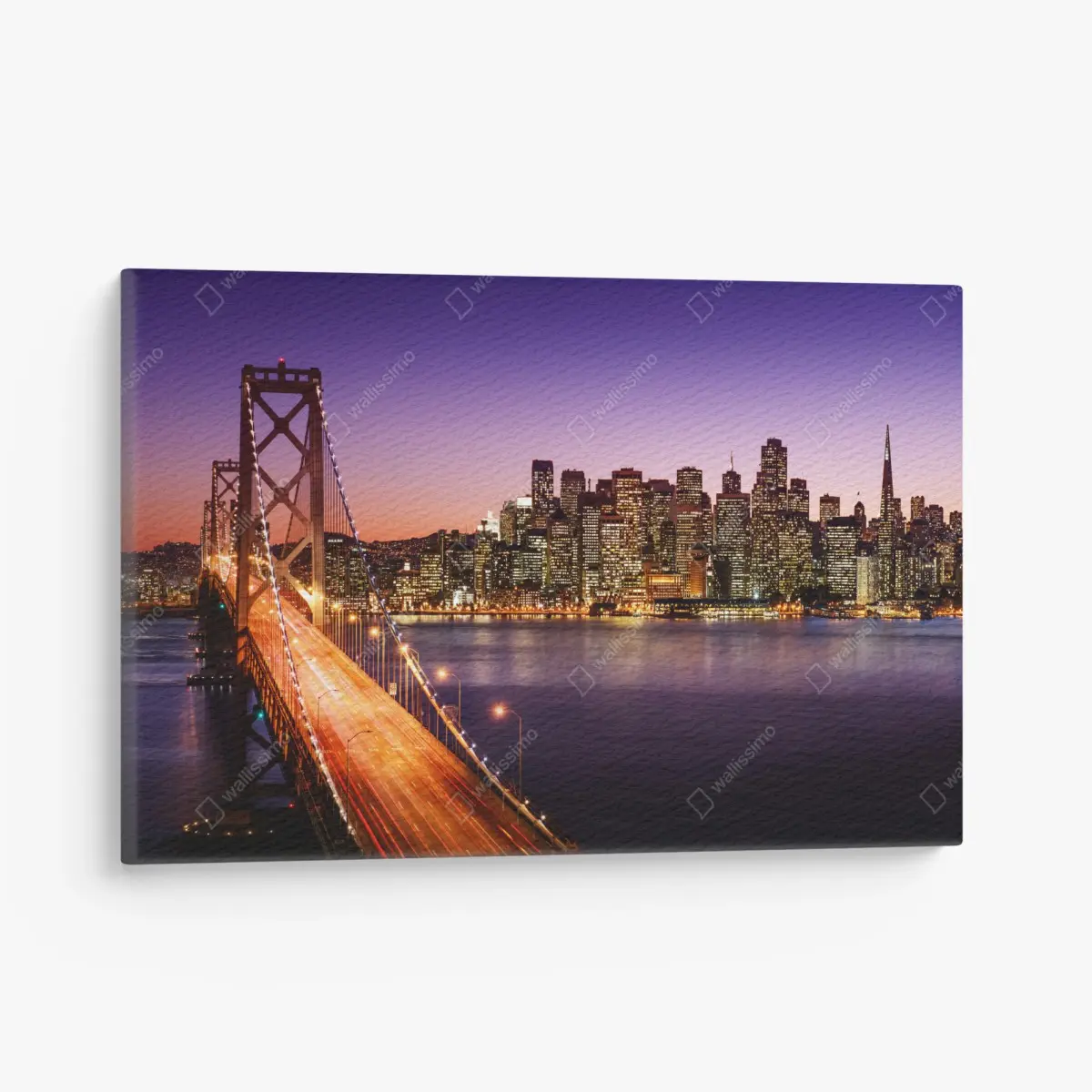 Leinwandbild San Francisco skyline bei sonnenuntergang – Pixers®