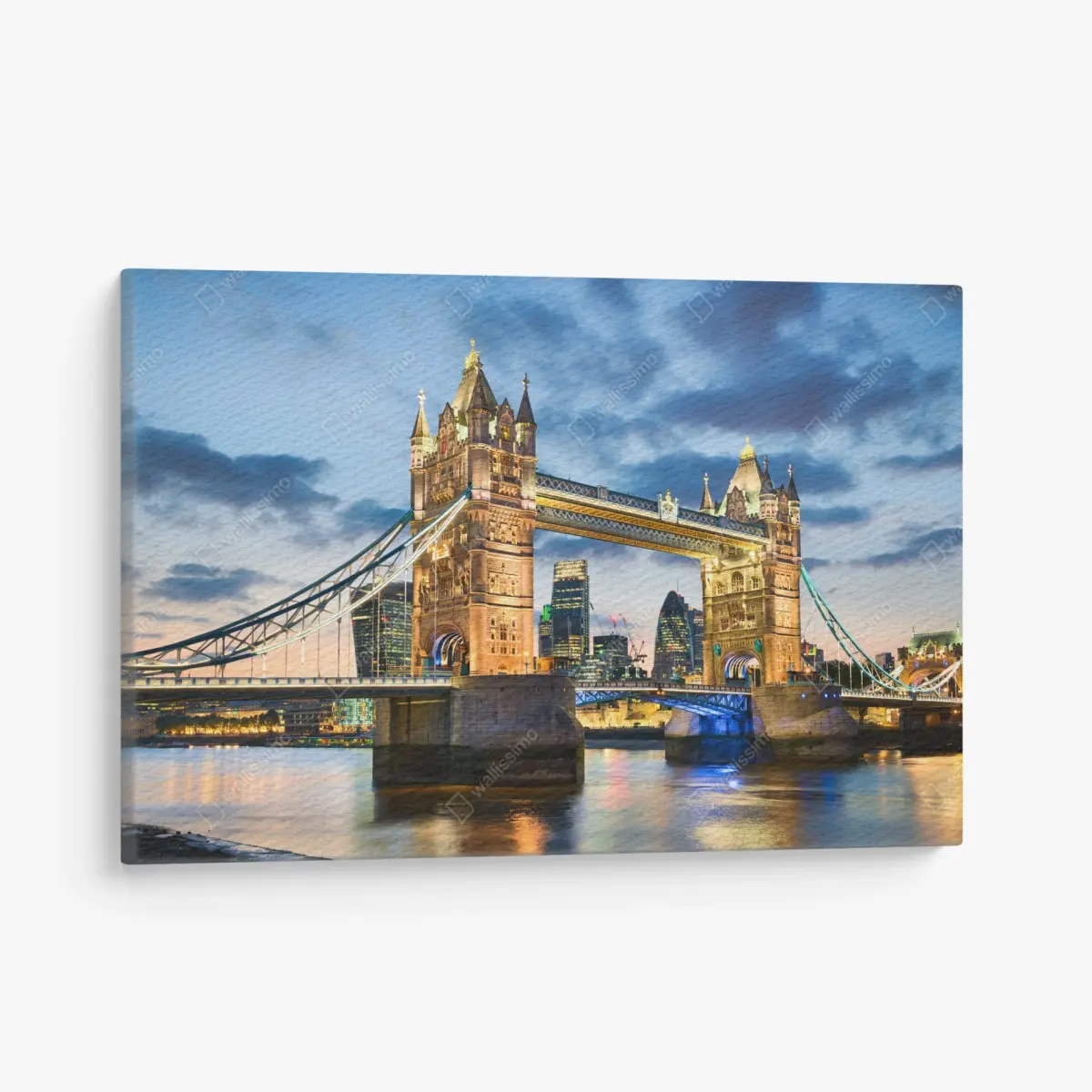Leinwandbild Tower Bridge bei dämmerung, London skyline – Pixers®