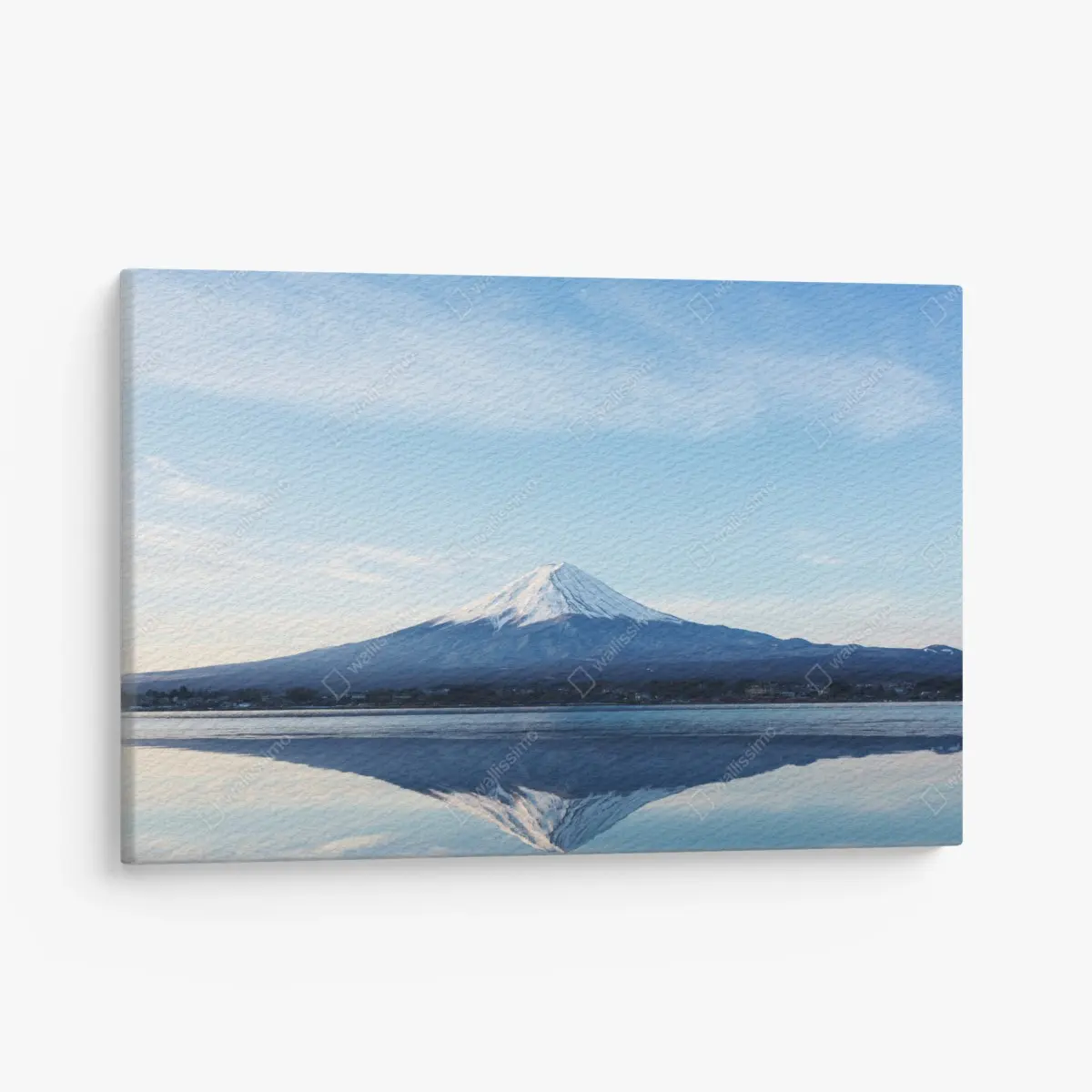 Leinwandbild berg Fuji spiegelung im see – Pixers®