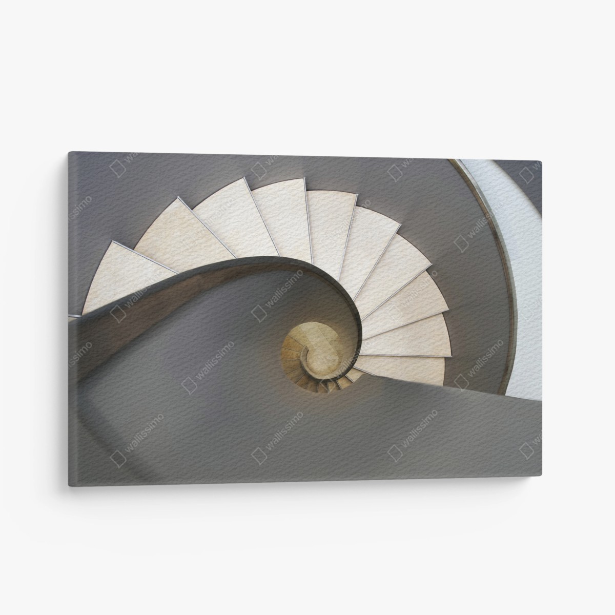Leinwandbild spiraltreppe abstrakte komposition – Pixers®