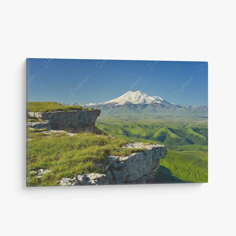 Leinwandbild majestätischer Elbrus am morgen