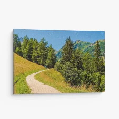 Leinwandbild bergweg in den Schweizer Alpen im Sommer – Pixers®
