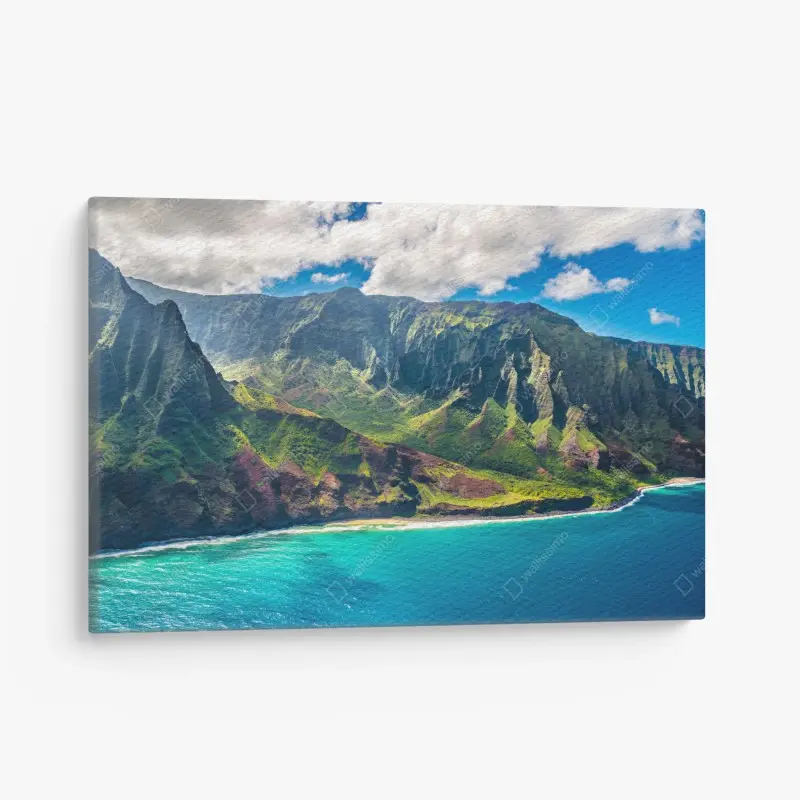 Leinwandbild majestätische küstenlandschaft Hawaii
