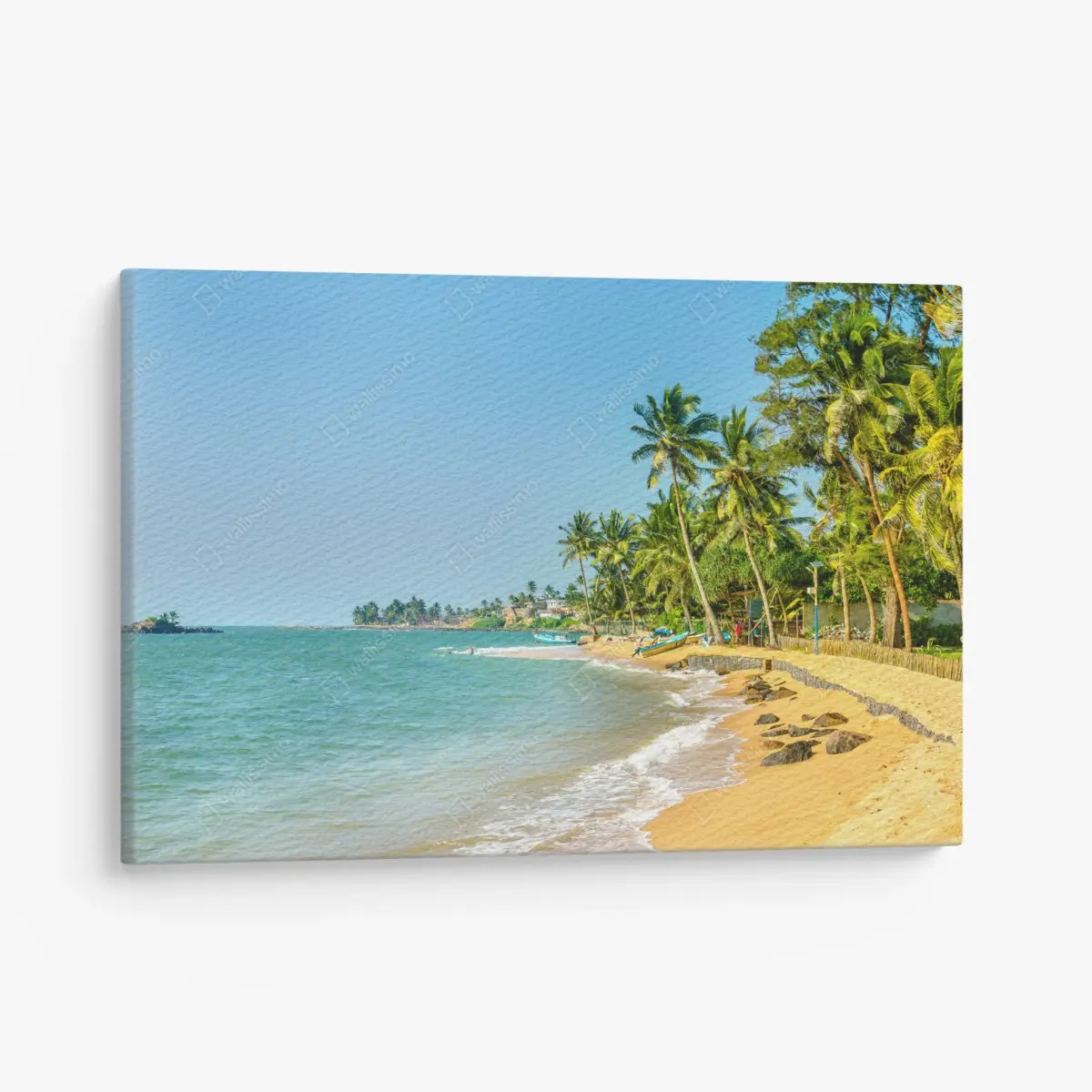 Leinwandbild tropischer palmenstrand – Pixers®