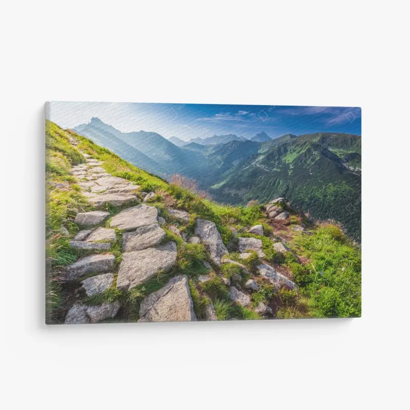 Leinwandbild sonnenaufgang über dem Tatra-wanderweg