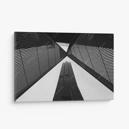 Leinwandbild Melbourne architektur in monochrom – Pixers®