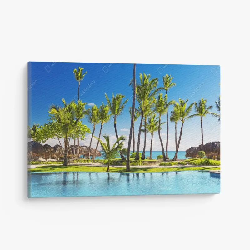 Leinwandbild tropisches strandparadies in Punta Cana