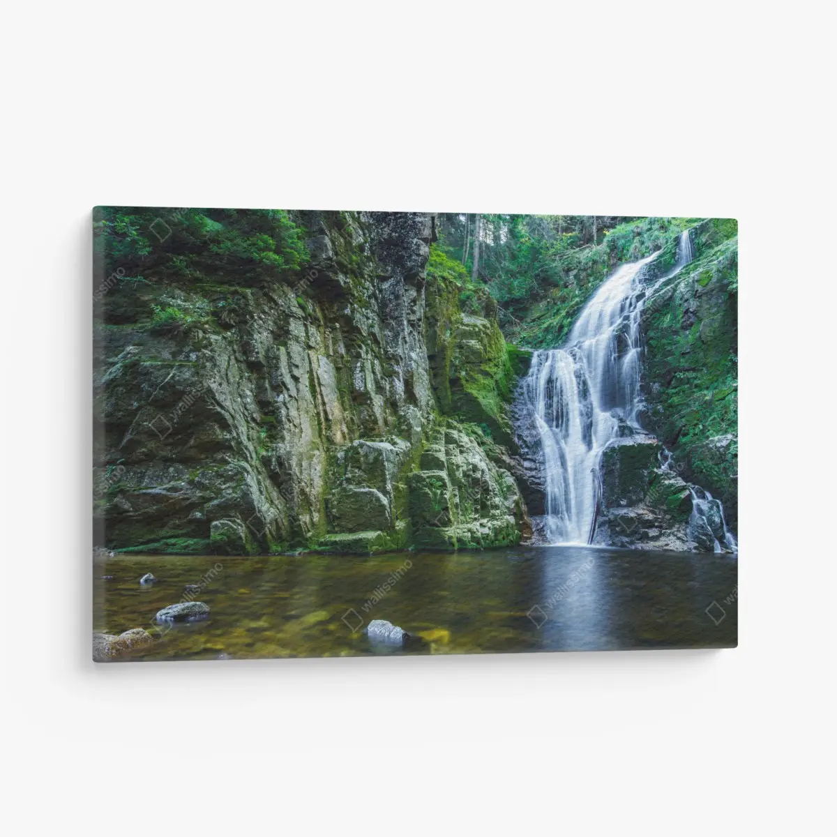 Leinwandbild wasserfall Kamienczyk im Karkonosze – Pixers®