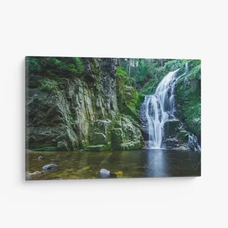 Leinwandbild wasserfall Kamienczyk im Karkonosze – Pixers®
