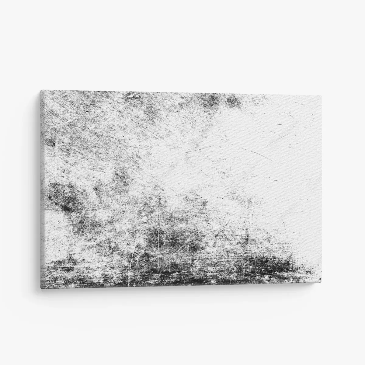 Leinwandbild schwarze grunge betontextur – Pixers®