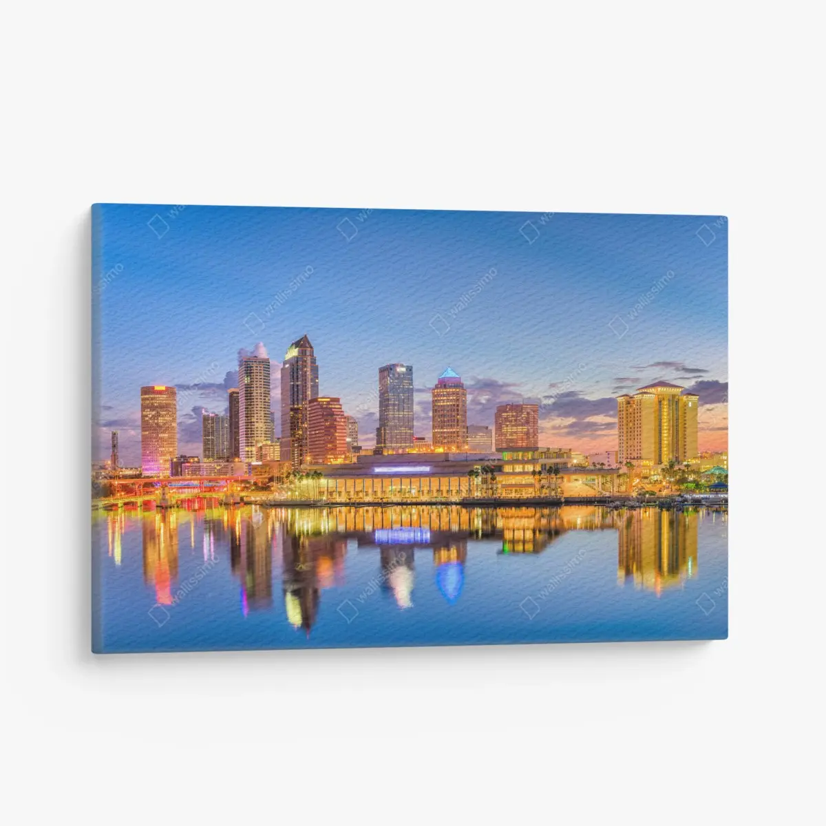 Leinwandbild Tampa skyline bei dämmerung – Pixers®
