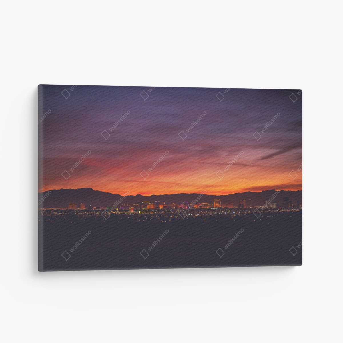 Leinwandbild Las Vegas panorama bei dämmerung – Pixers®