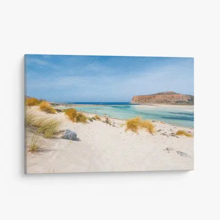 Leinwandbild lagune Balos, Kreta: türkisser traum – Pixers®