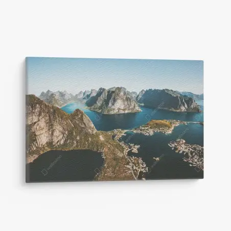 Leinwandbild majestätische fjordlandschaft – Pixers®