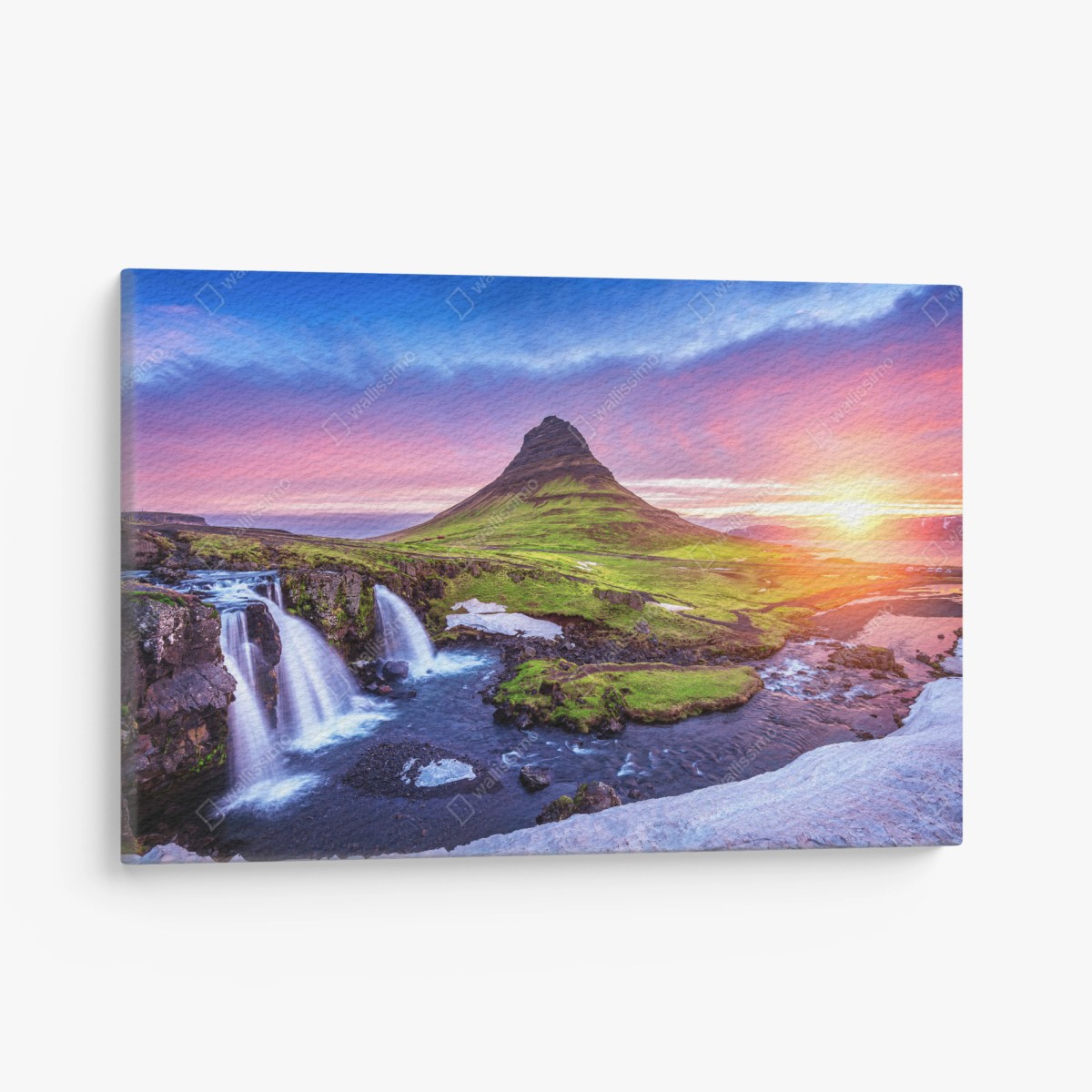 Leinwandbild Kirkjufell bei sonnenaufgang – Pixers®