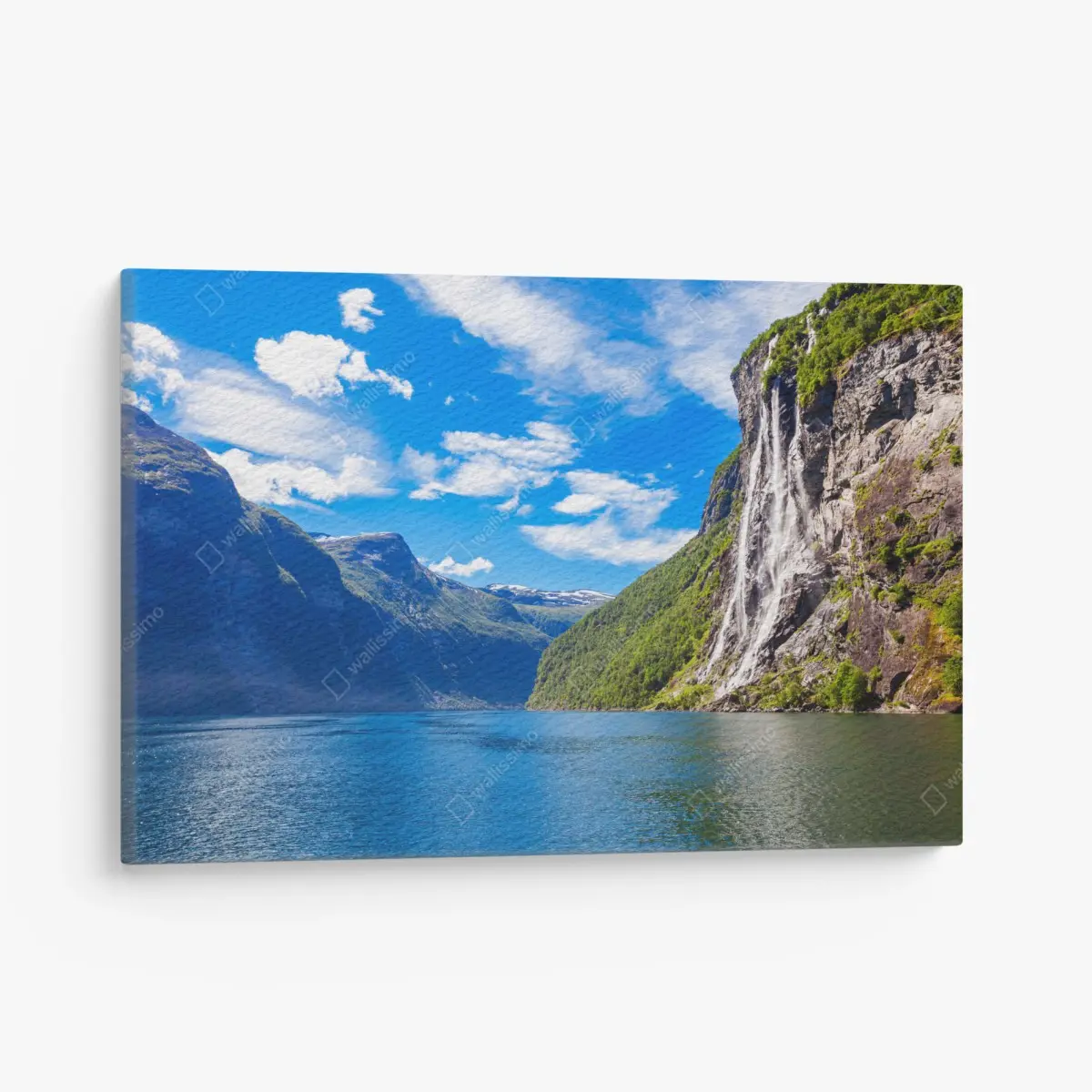 Leinwandbild seven sisters wasserfall am Geirangerfjord – Pixers®