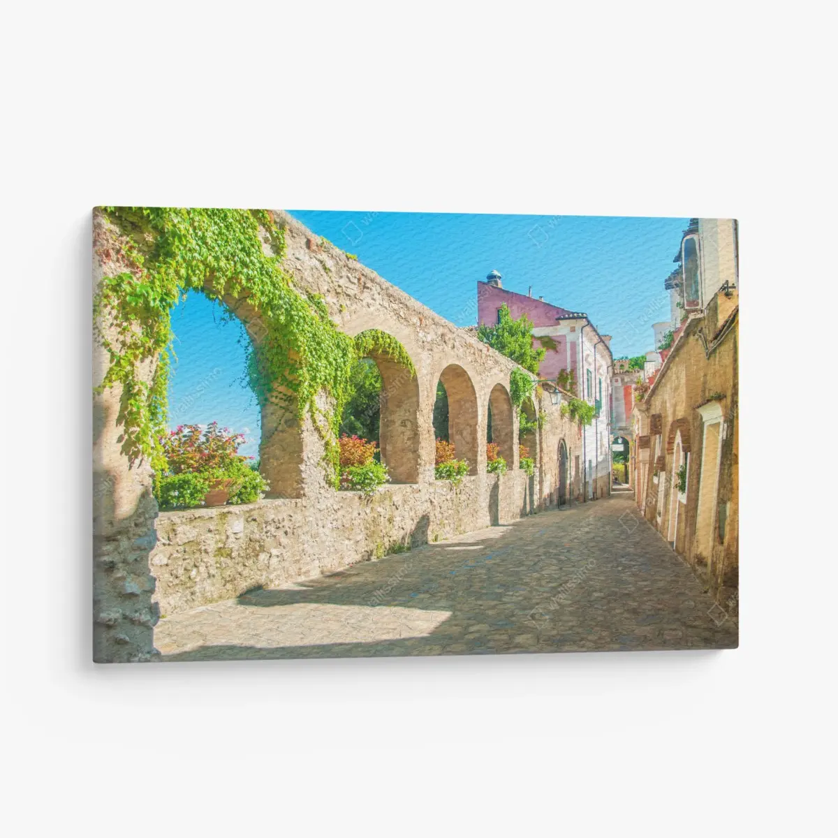 Leinwandbild sonnige bögen in Ravello – Pixers®