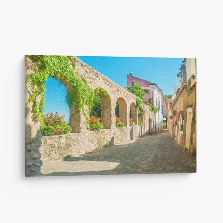 Leinwandbild sonnige bögen in Ravello – Pixers®