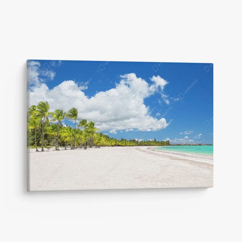 Leinwandbild tropischer strand in Punta Cana