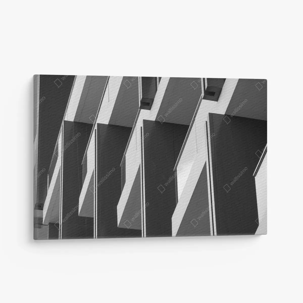 Leinwandbild geometrischer rhythmus der balkone – Pixers®