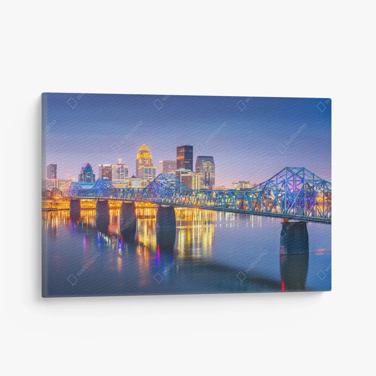 Leinwandbild Louisville skyline bei dämmerung – Pixers®