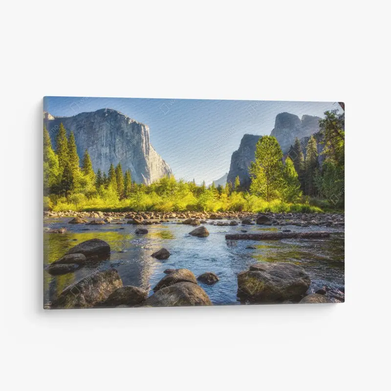 Leinwandbild goldenes flusstal