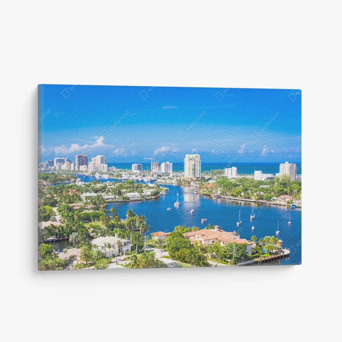 Leinwandbild Fort Lauderdale stadtskyline am meer – Pixers®