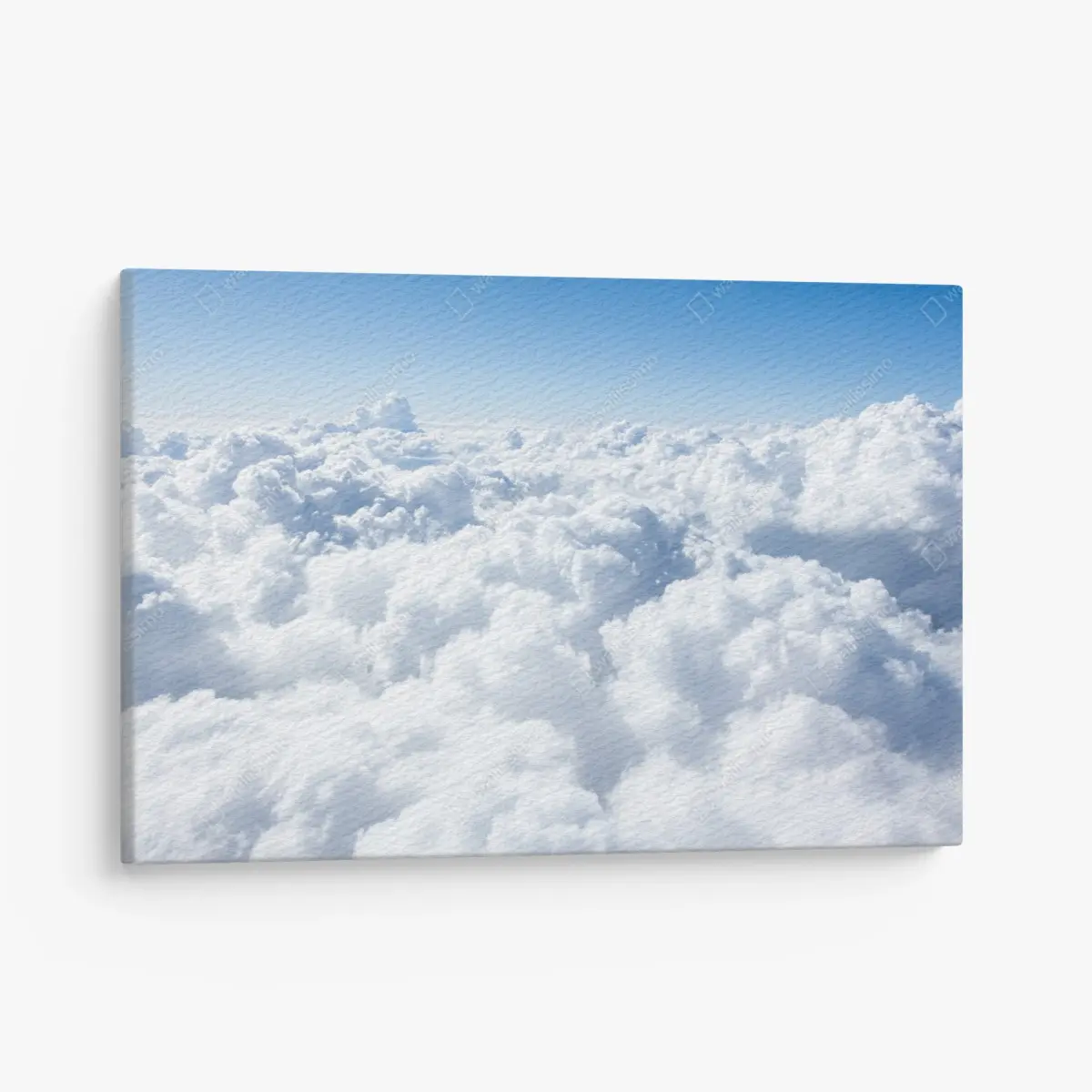 Leinwandbild ruhige wolkenlandschaft aus der luft – Pixers®