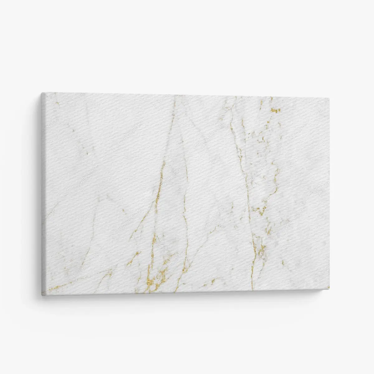 Leinwandbild weißer marmor mit goldenen adern – Pixers®