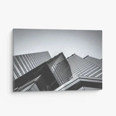 Leinwandbild Hongkong hochhaus perspektive – Pixers®
