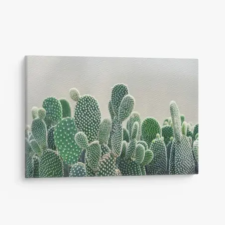 Leinwandbild nahaufnahme eines opuntienkaktus – Pixers®