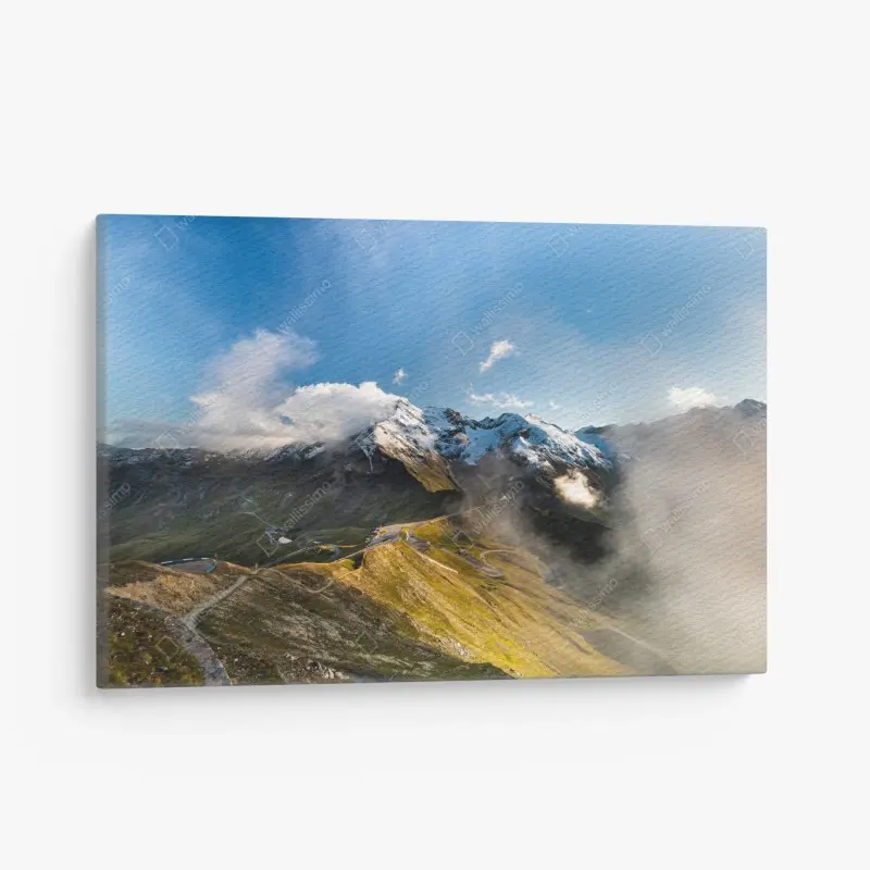 Leinwandbild Grossglockner panoramastraße in den Alpen