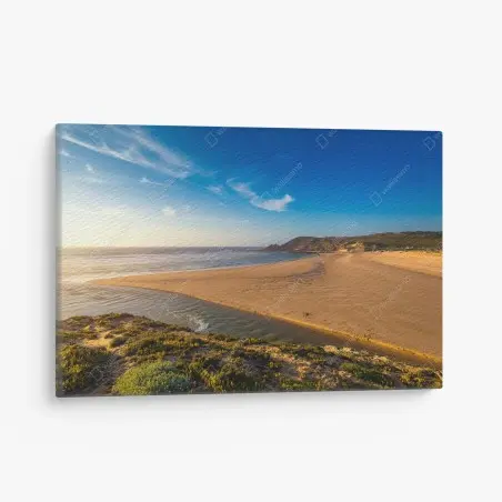 Leinwandbild Praia da Amoreira panoramablick – Pixers®