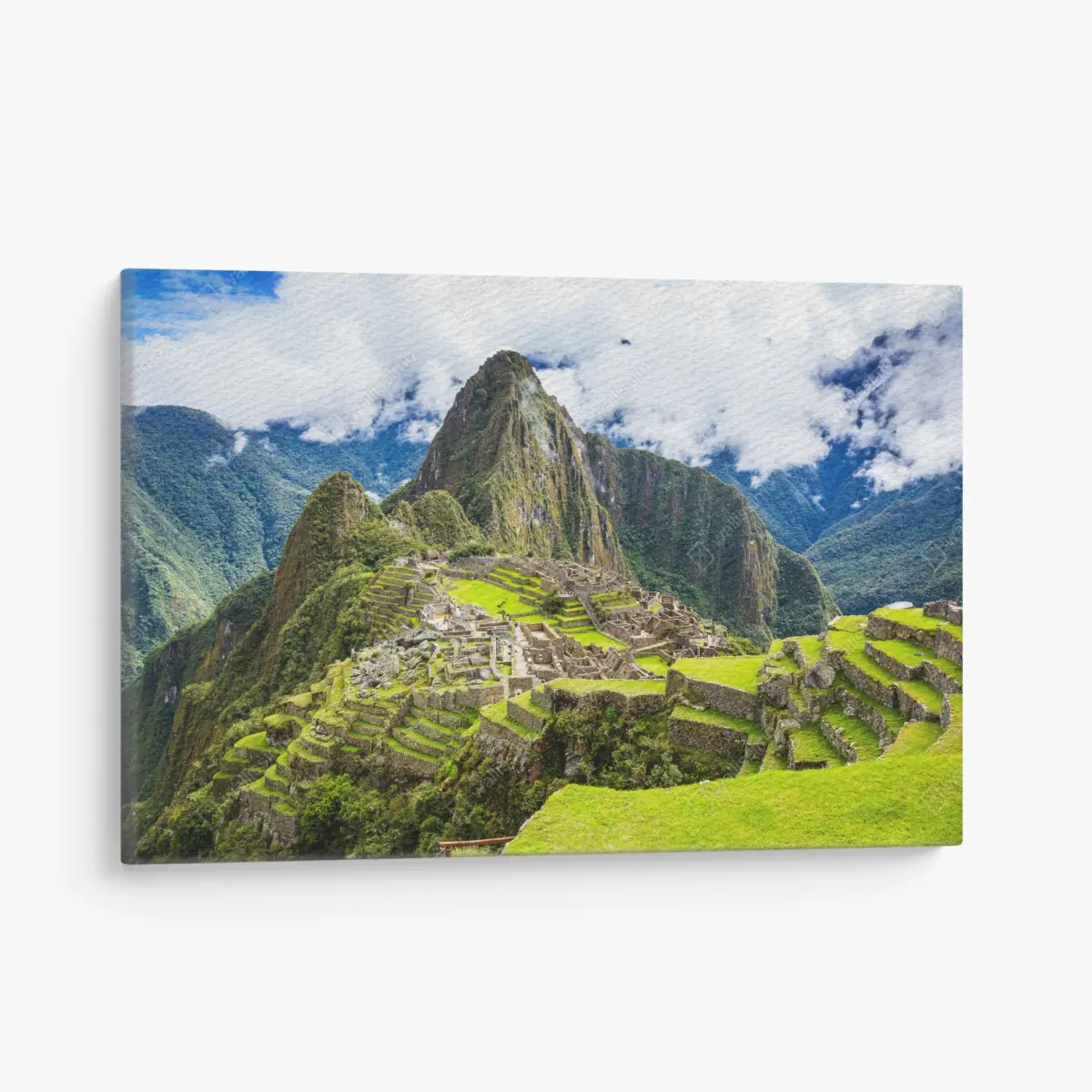 Leinwandbild Machu Picchu antike bergterrassen – Pixers®