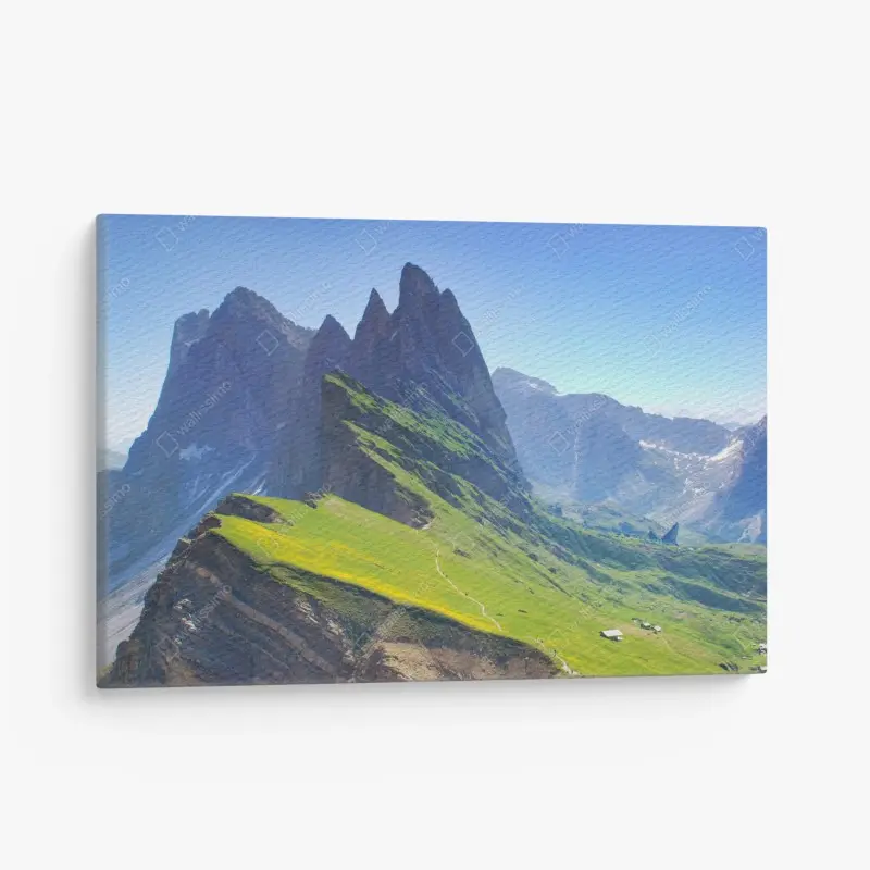 Leinwandbild majestätische Seceda in den Dolomiten
