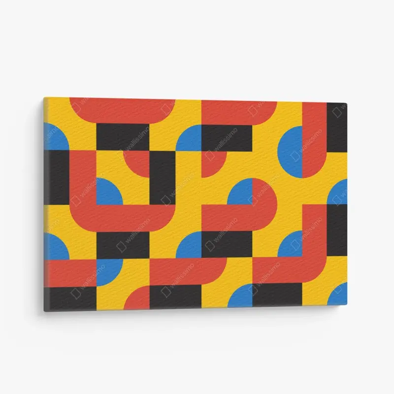 Leinwandbild kräftiges geometrisches muster für die wand