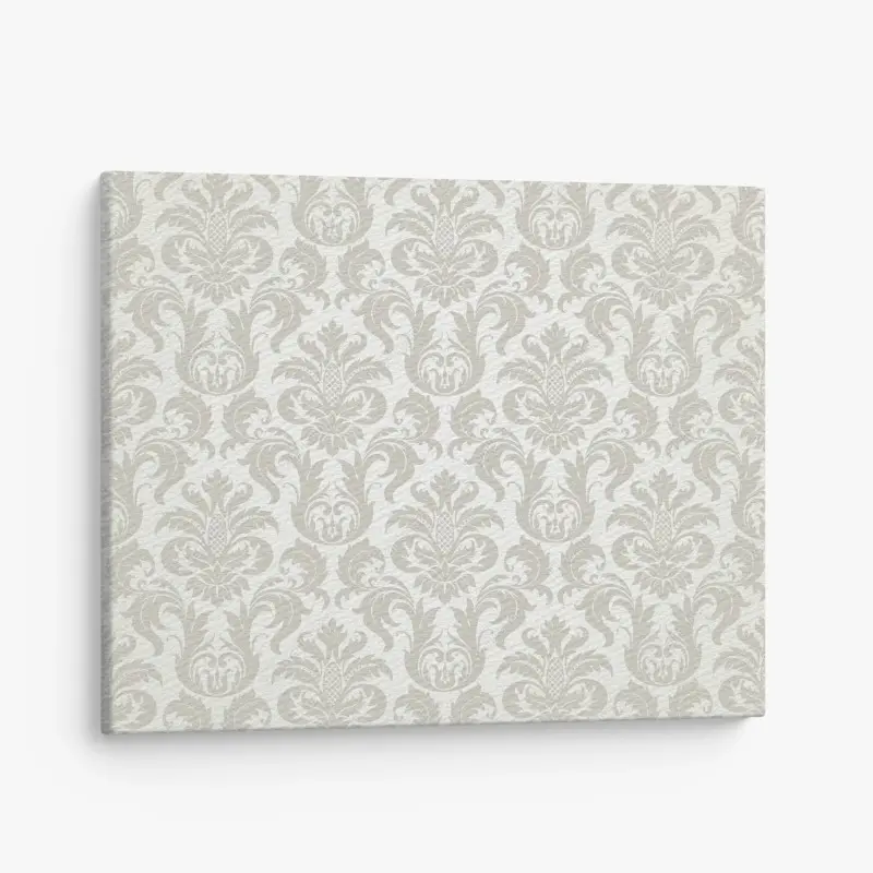 Leinwandbild elegantes beiges damastmuster