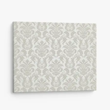 Leinwandbild elegantes beiges damastmuster – Pixers®