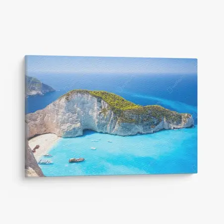 Leinwandbild Navagio-Bucht türkisblauer strand, Zakynthos – Pixers®