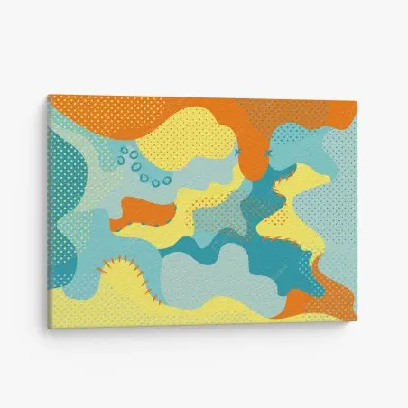 Leinwandbild lebendige abstrakte pop-art-komposition – Pixers®