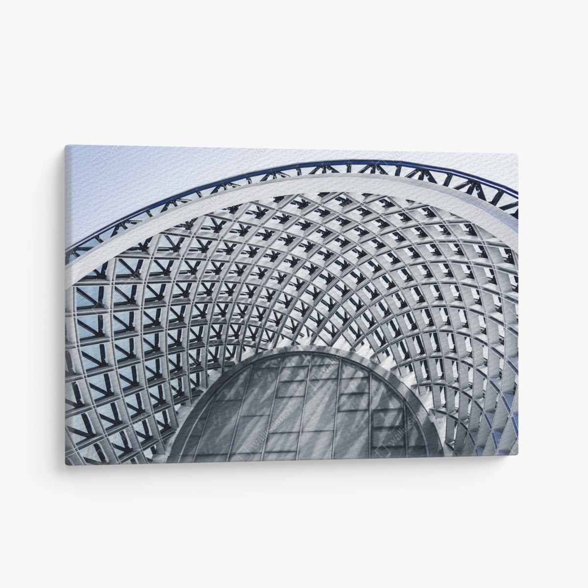 Leinwandbild geometrischer bogen moderner architektur – Pixers®