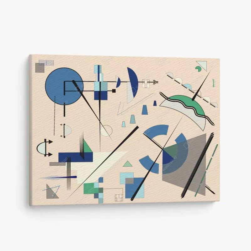Leinwandbild geometrische pastellkomposition