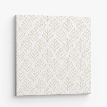 Leinwandbild elegantes goldenes geometrisches blattmuster – Pixers®