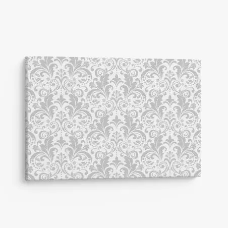 Leinwandbild elegantes graues damastmuster – Pixers®