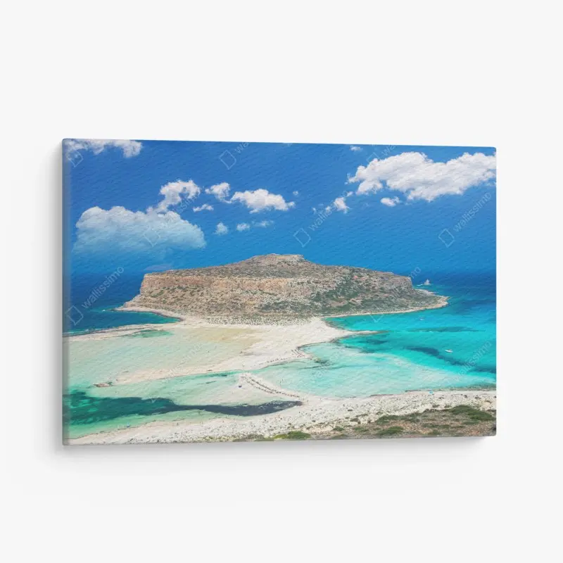 Leinwandbild Balos strand und türkislagune
