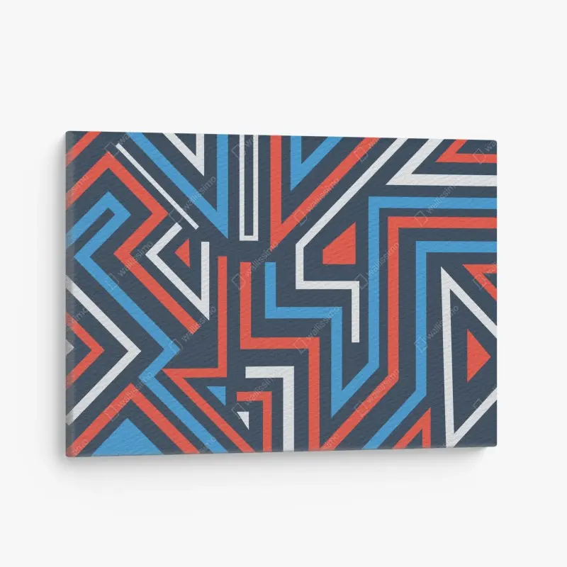 Leinwandbild fette geometrische linien