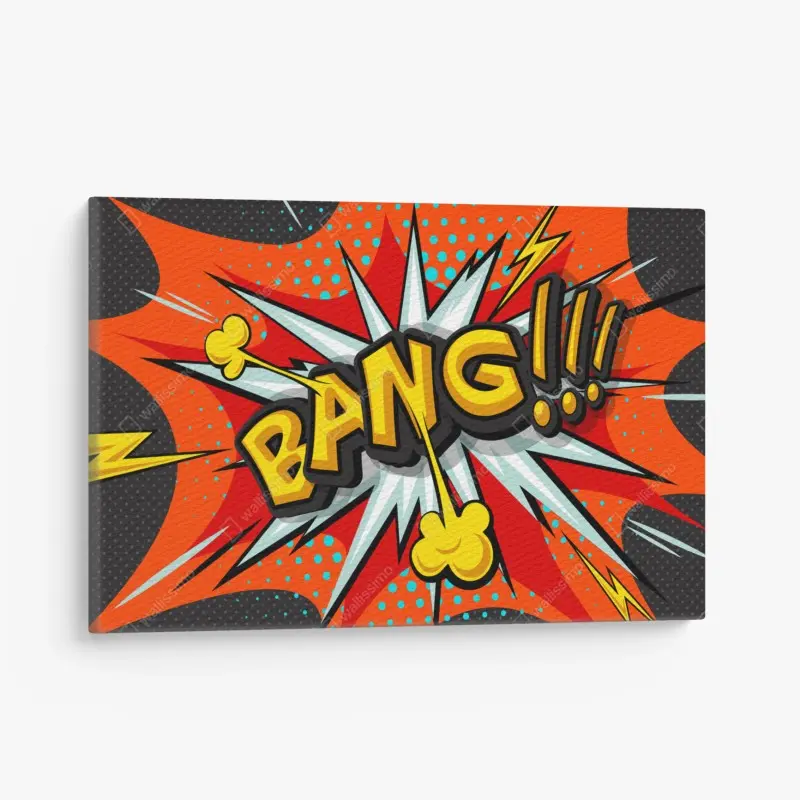 Leinwandbild comic-explosion im pop-art-stil