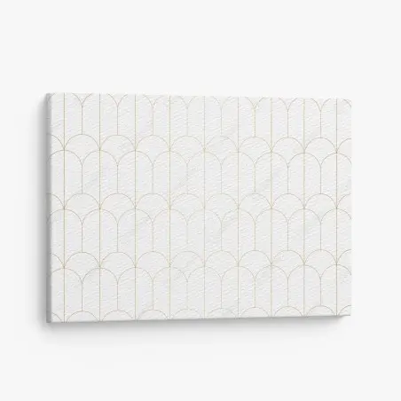 Leinwandbild goldenes art deco bogenmuster – Pixers®